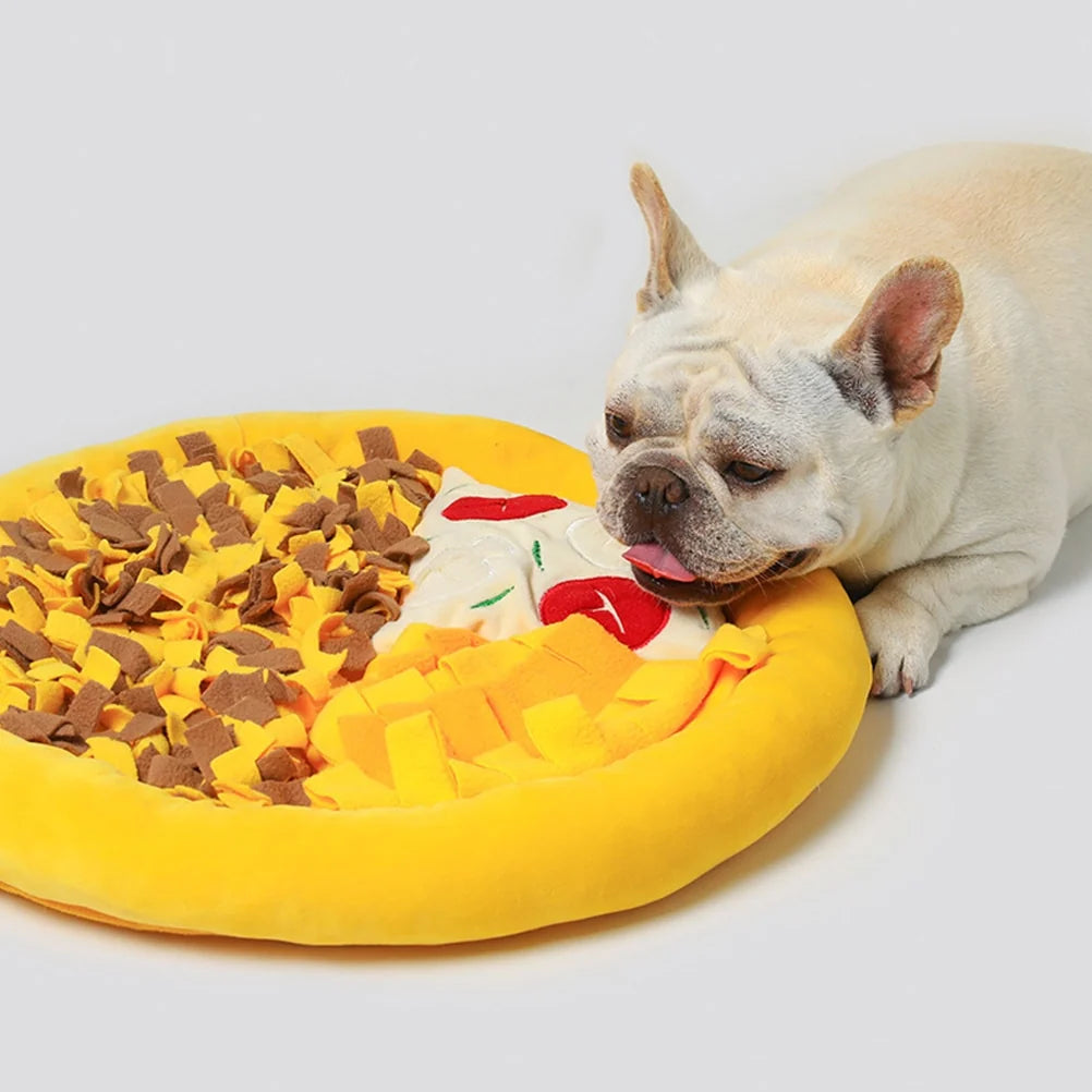 Pizza Snuffle Mat for Dogs - Interactive Treat Puzzle Toy