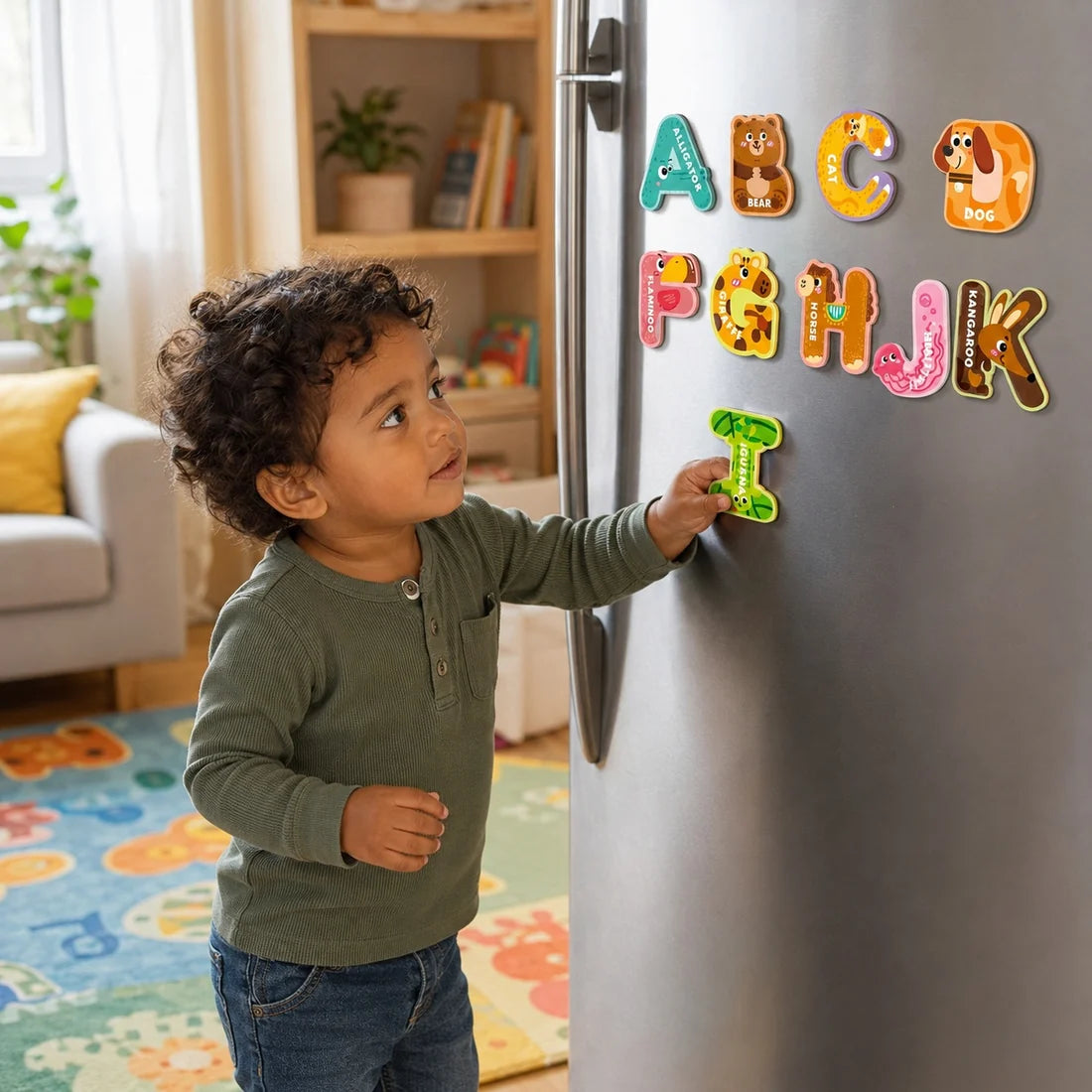 Magnetic Animal Alphabet Letters – Fun Educational Toy for Kids