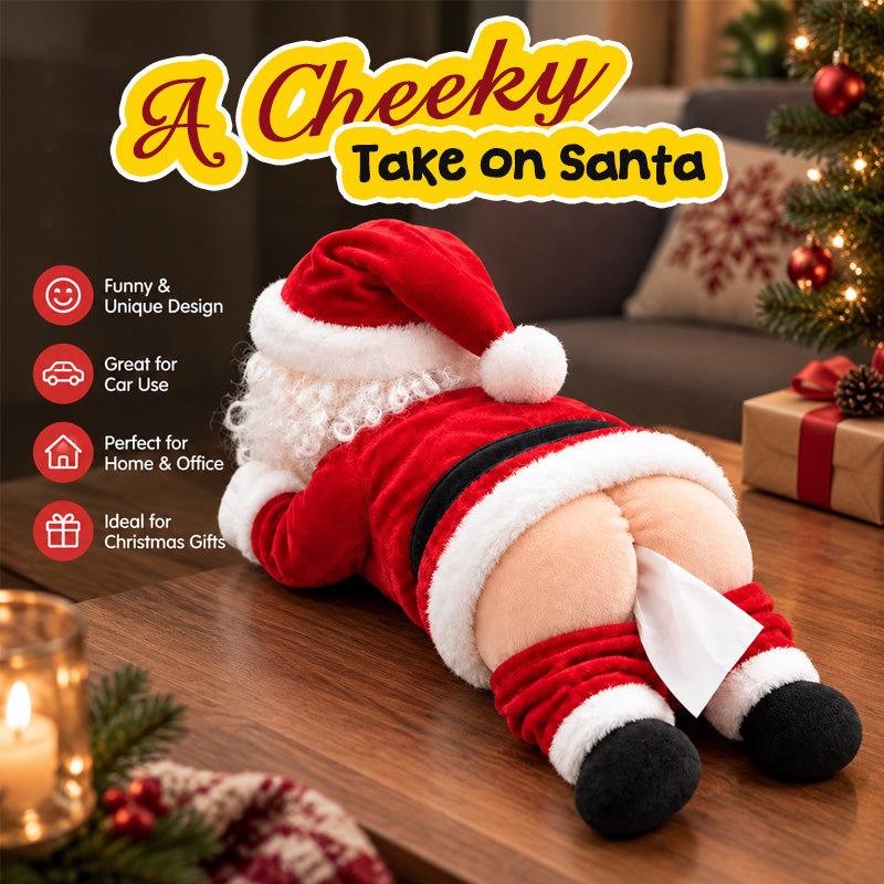 Funny Santa Butt Tissue Box - A Hilarious Christmas Gift