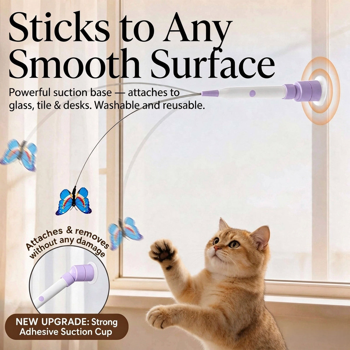 Smart Butterfly Cat Toy - Automatic Fluttering Interactive Playmate