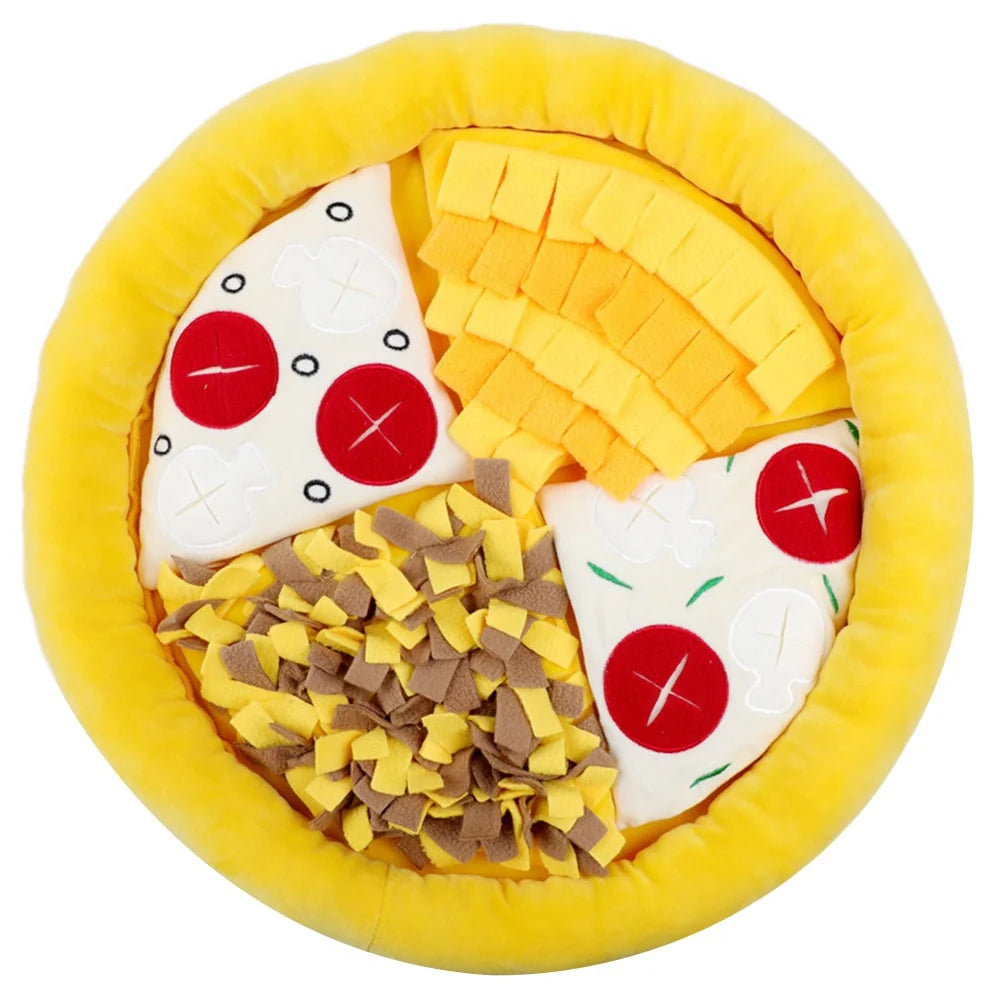 Pizza Snuffle Mat for Dogs - Interactive Treat Puzzle Toy