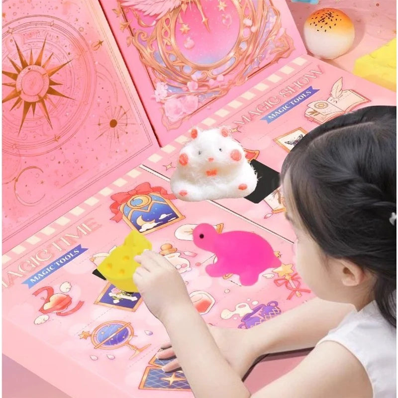24-Day Magic Book Advent Calendar – Squishy Toy Surprise Box
