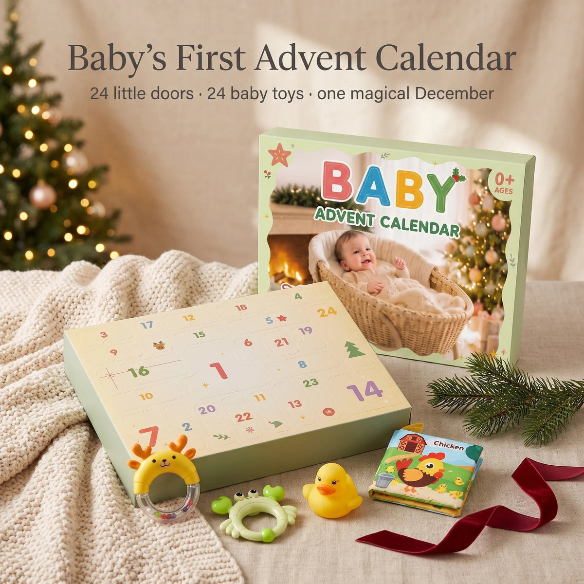 Baby's First Christmas Advent Calendar - 24 Days of Baby Surprises