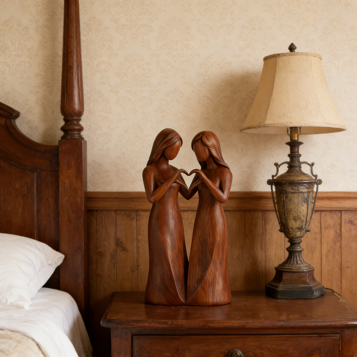 Sisters Bond Sculpture - Heartfelt Friendship Gift
