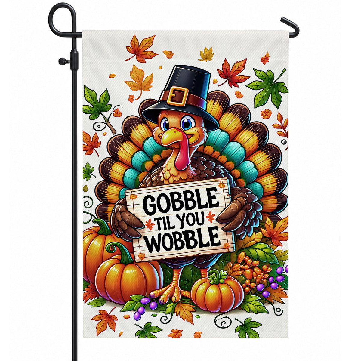 Thanksgiving Turkey Flag - Festive Outdoor Decor