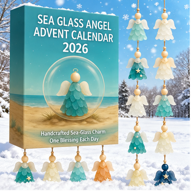Sea Glass Angel Advent Calendar - 24 Days of Christmas Joy