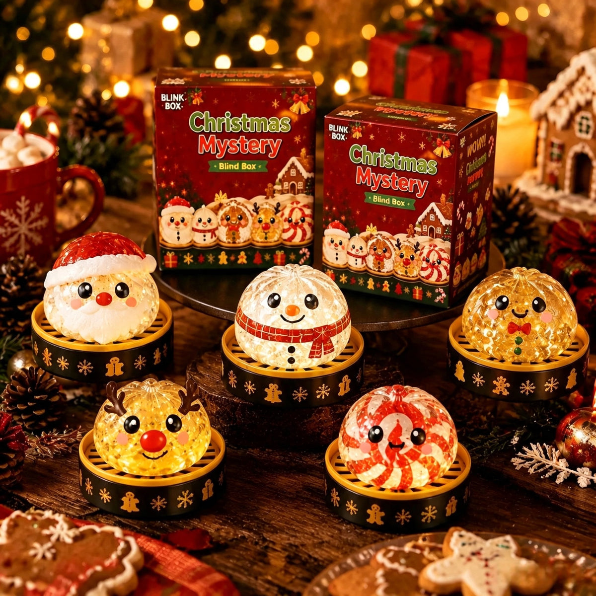 Christmas Dumpling Squishies – Cute Holiday Mystery Box