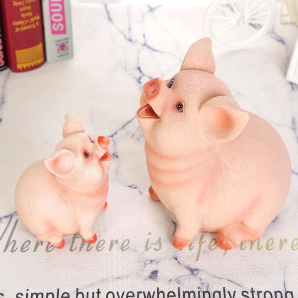 Realistic Piggy Bank - Cute Pig Coin Bank Gift