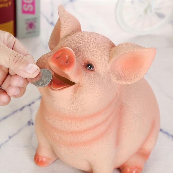 Realistic Piggy Bank - Cute Pig Coin Bank Gift