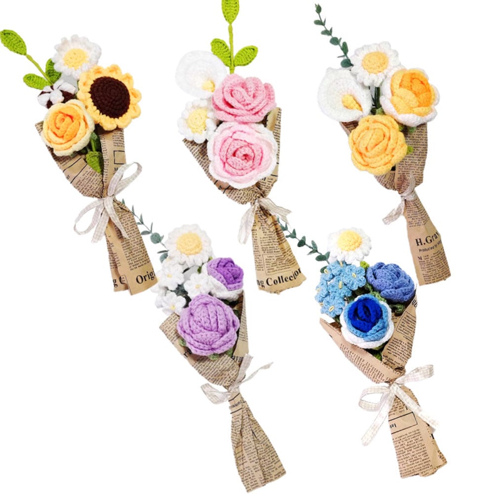 Handmade Crochet Flower Bouquet - Forever Lasting Gift