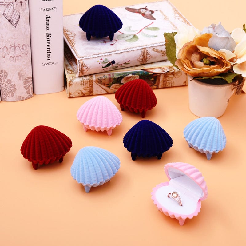 Shell-Shaped Ring Box - Romantic Jewelry Gift Box