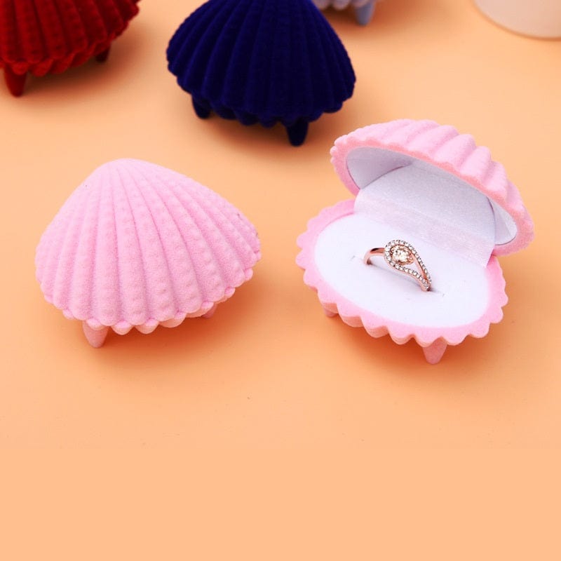 Shell-Shaped Ring Box - Romantic Jewelry Gift Box