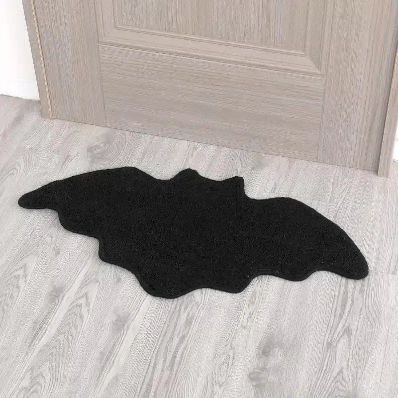 Halloween Bat and Spider Web Rugs - Spooky Home Decor