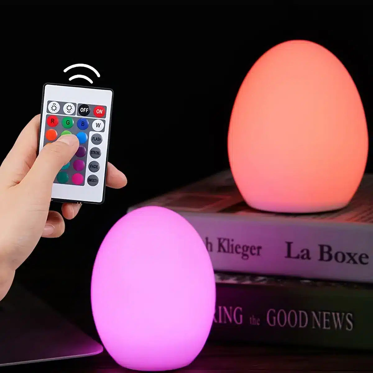 Egg LED Night Light - 16 Color Changing Mood Lamp