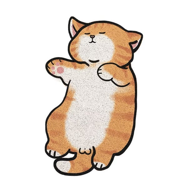 Lazy Cat Doormat - Funny Non-Slip Floor Mat