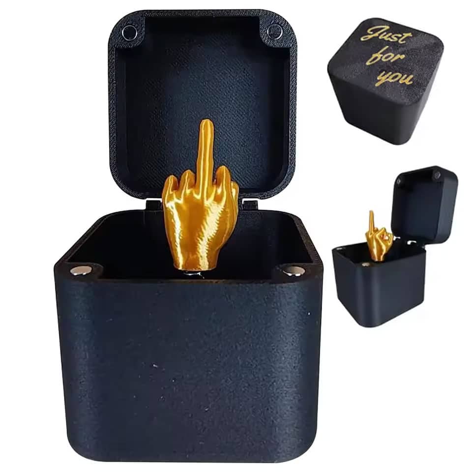 Middle Finger Prank Box - Funny Surprise Gag Gift