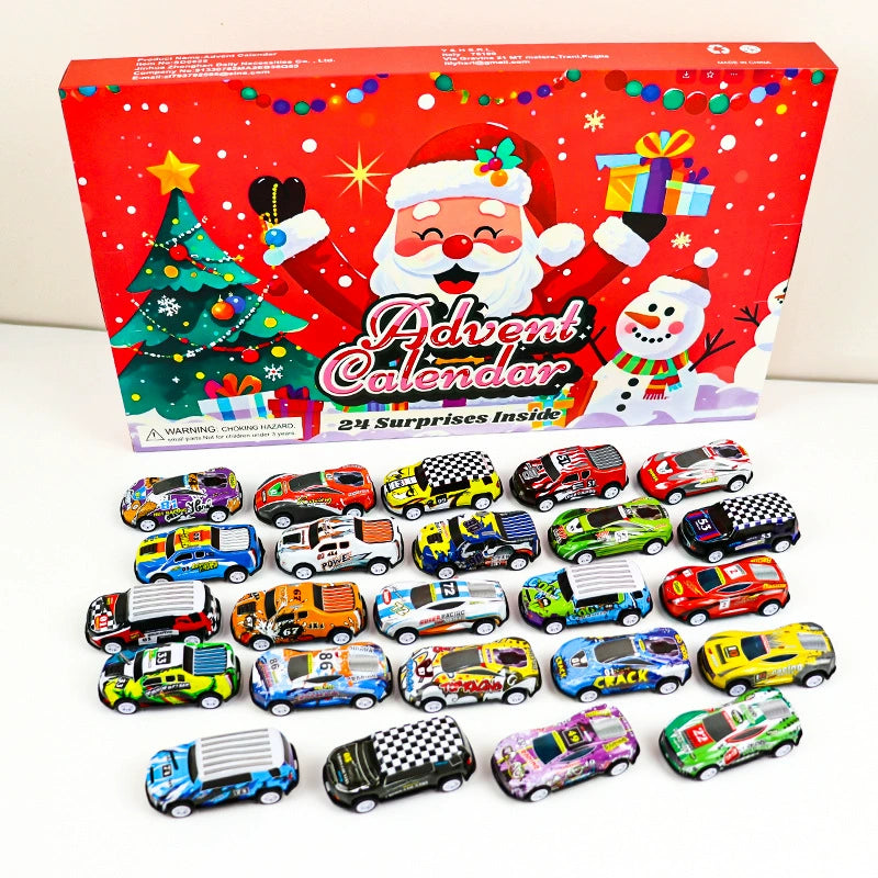 2026 Christmas Car Advent Calendar - Toy Car Gift for Kids