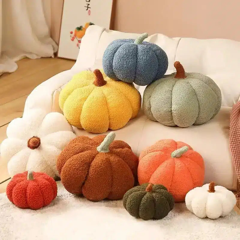 Pumpkin Plush Pillow - Soft Cozy Fall Home Decor