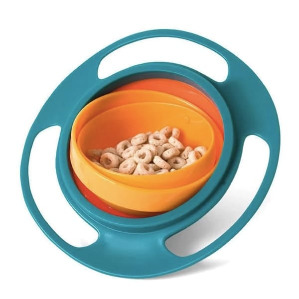 360° Gyro Snack Bowl - Spill-Resistant Kids Feeding Bowl